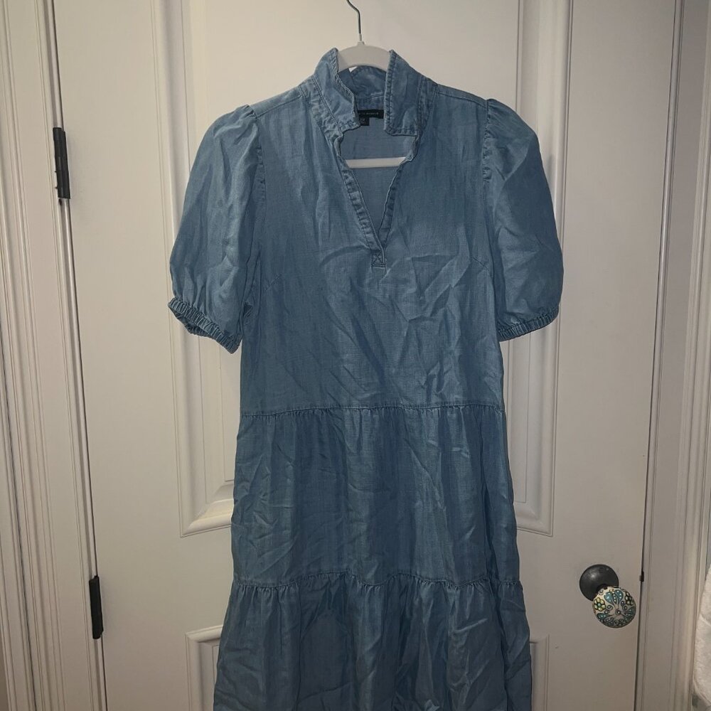 Saks 5th Avenue Denim Tiered Dress, XS